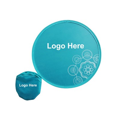 10" Polyester Various Foldable Flying Disc w/ Storage Pouch